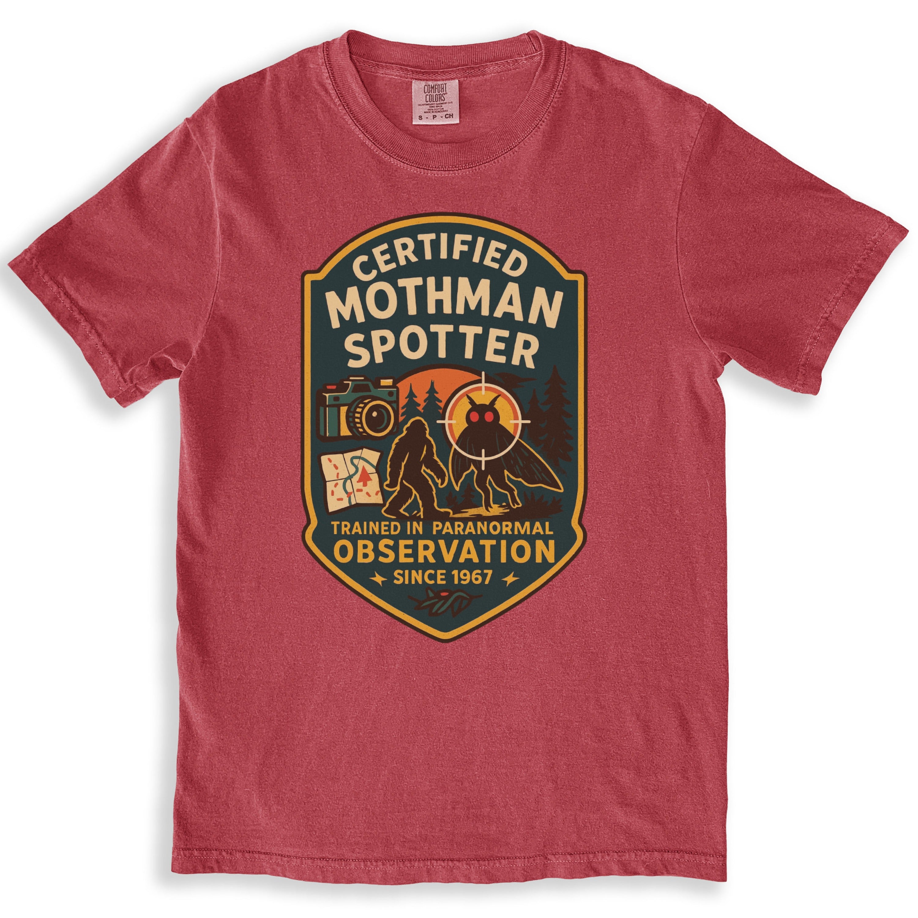 Certified Mothman Spotter Observation 1967 T-shirt product type