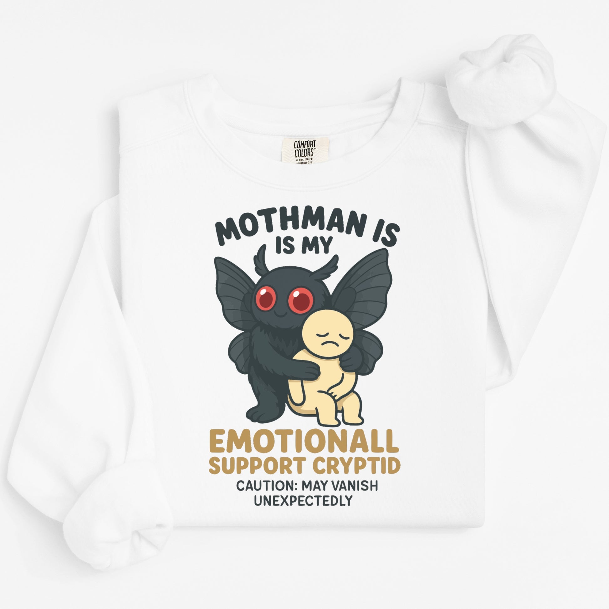 Mothman Is Emotional Support Cryptid Hoodie product type