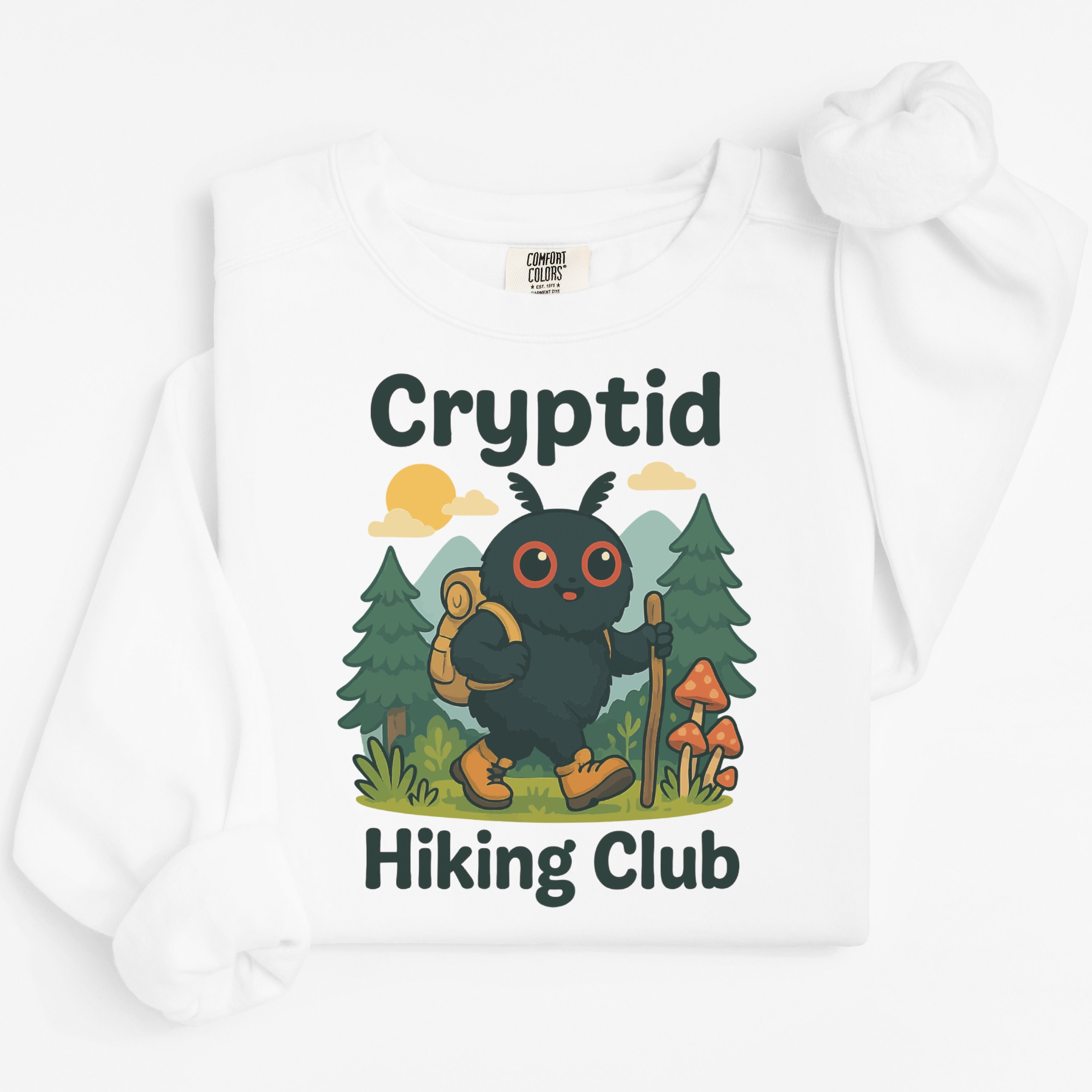 Cryptid Hiking Club Funny Hiking Sweatshirt product