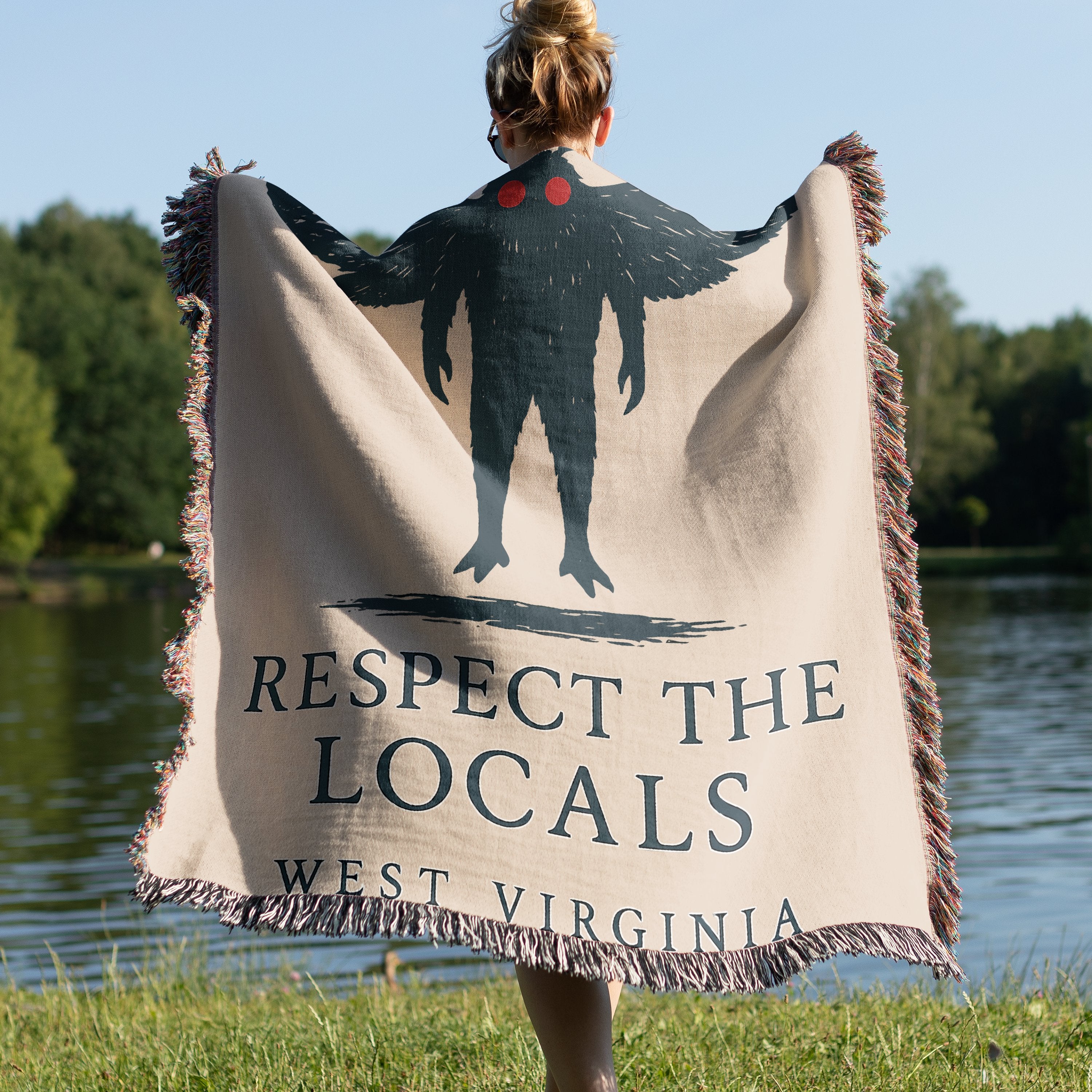 Respect the Locals West Virginia Throw Blanket
