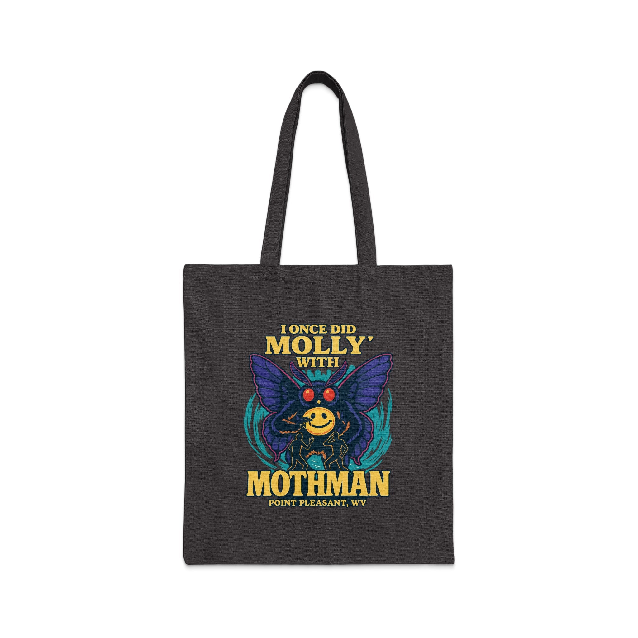 I Once Did Molly With Mothman Black Tote Bag Product