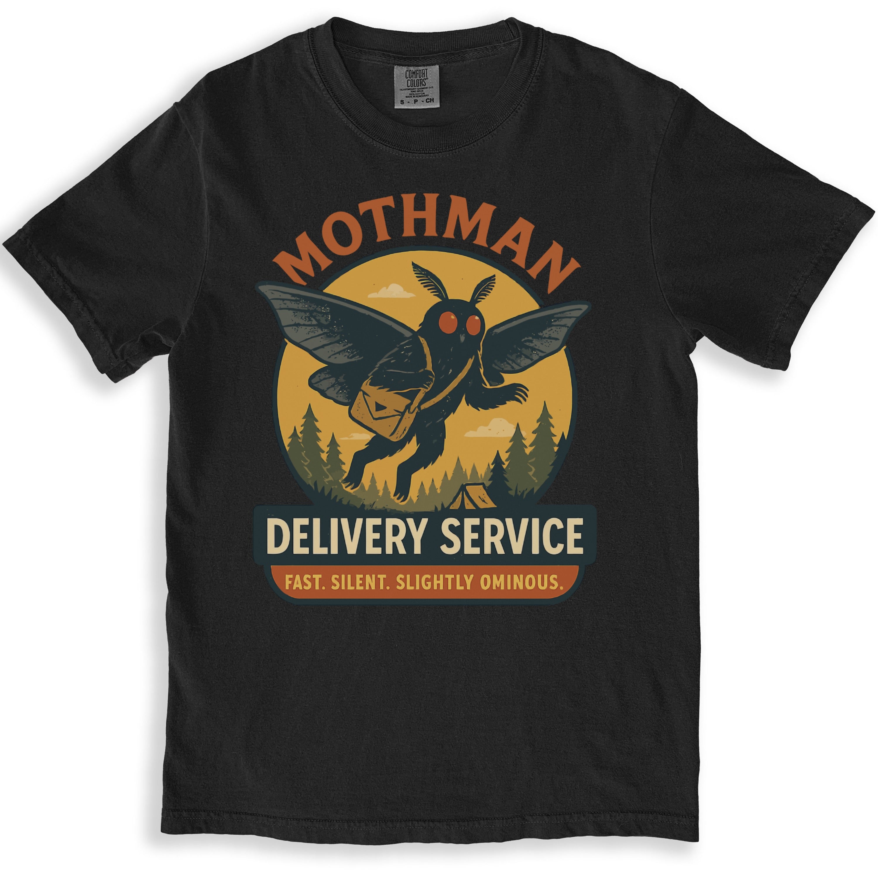 Mothman Delivery Service Fast Silent Slightly Ominous product type