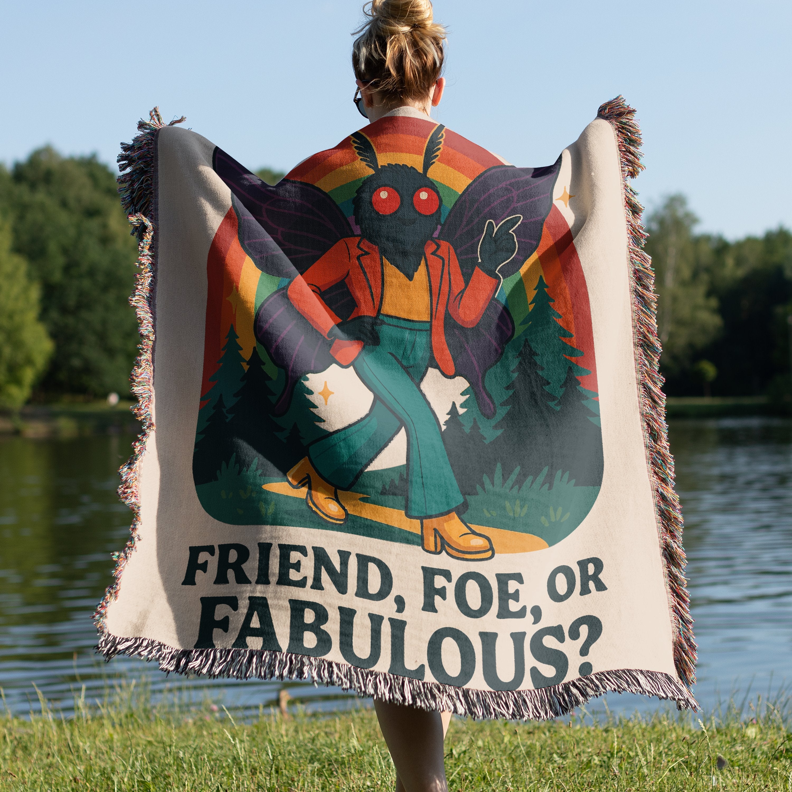 Vibrant Friend Foe Fabulous Design Blanket product