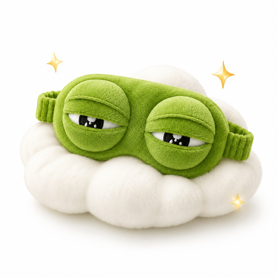 FrogMask soft plush sleep mask
