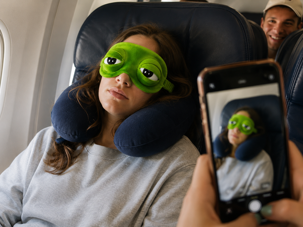 Got laughs at the airport, slept on the plane.