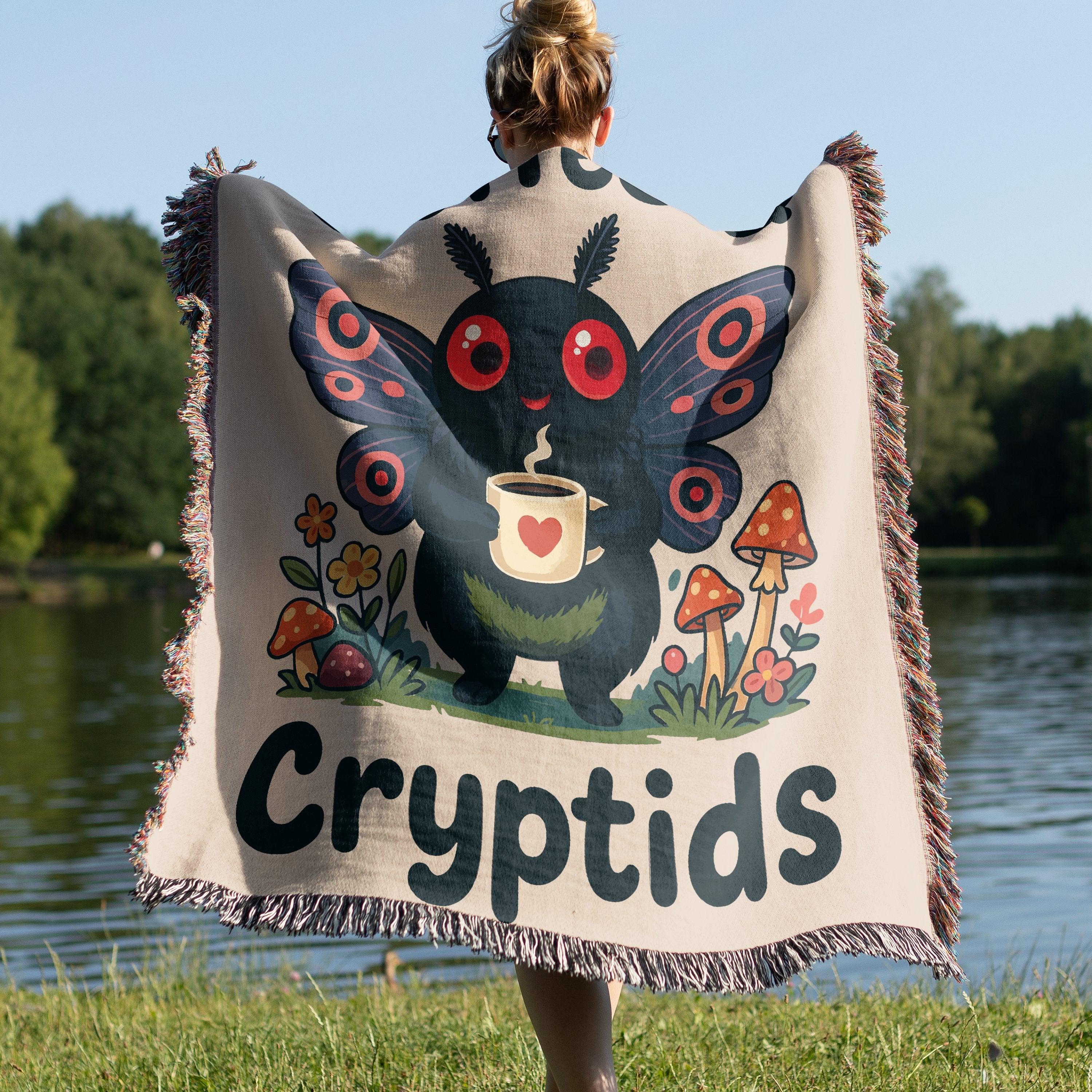 Adorable Cryptids Butterfly Design Blanket product