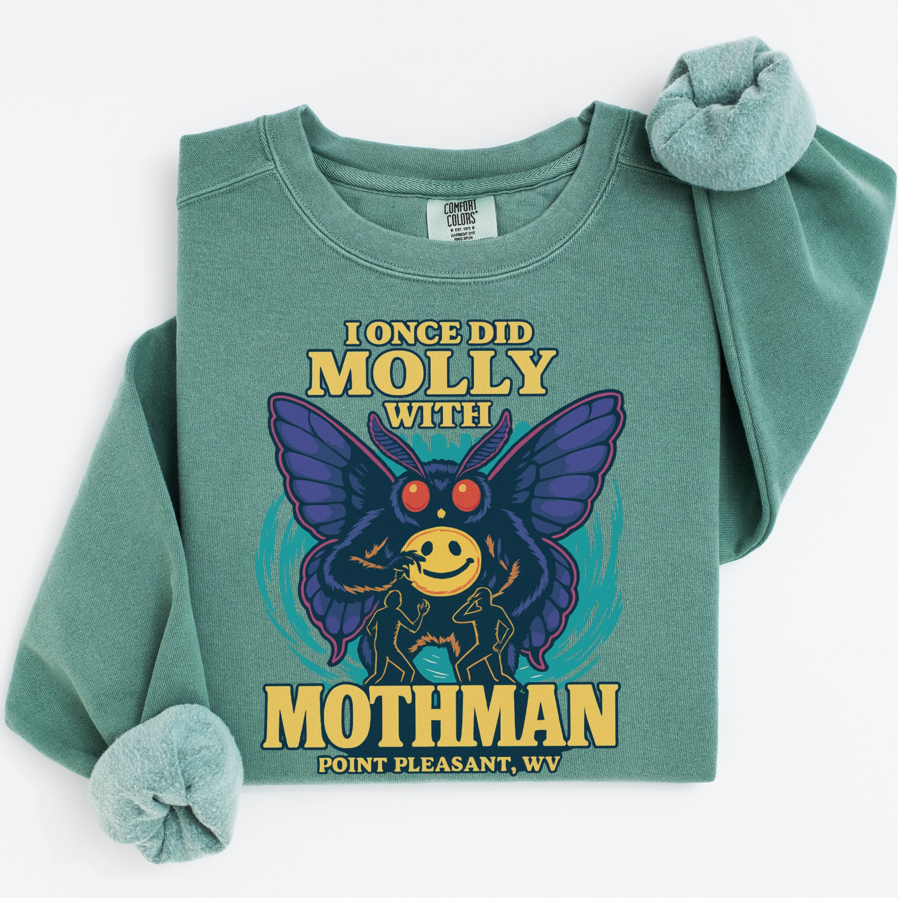 Unique Mothman Graphic Sweatshirt Novelty Product