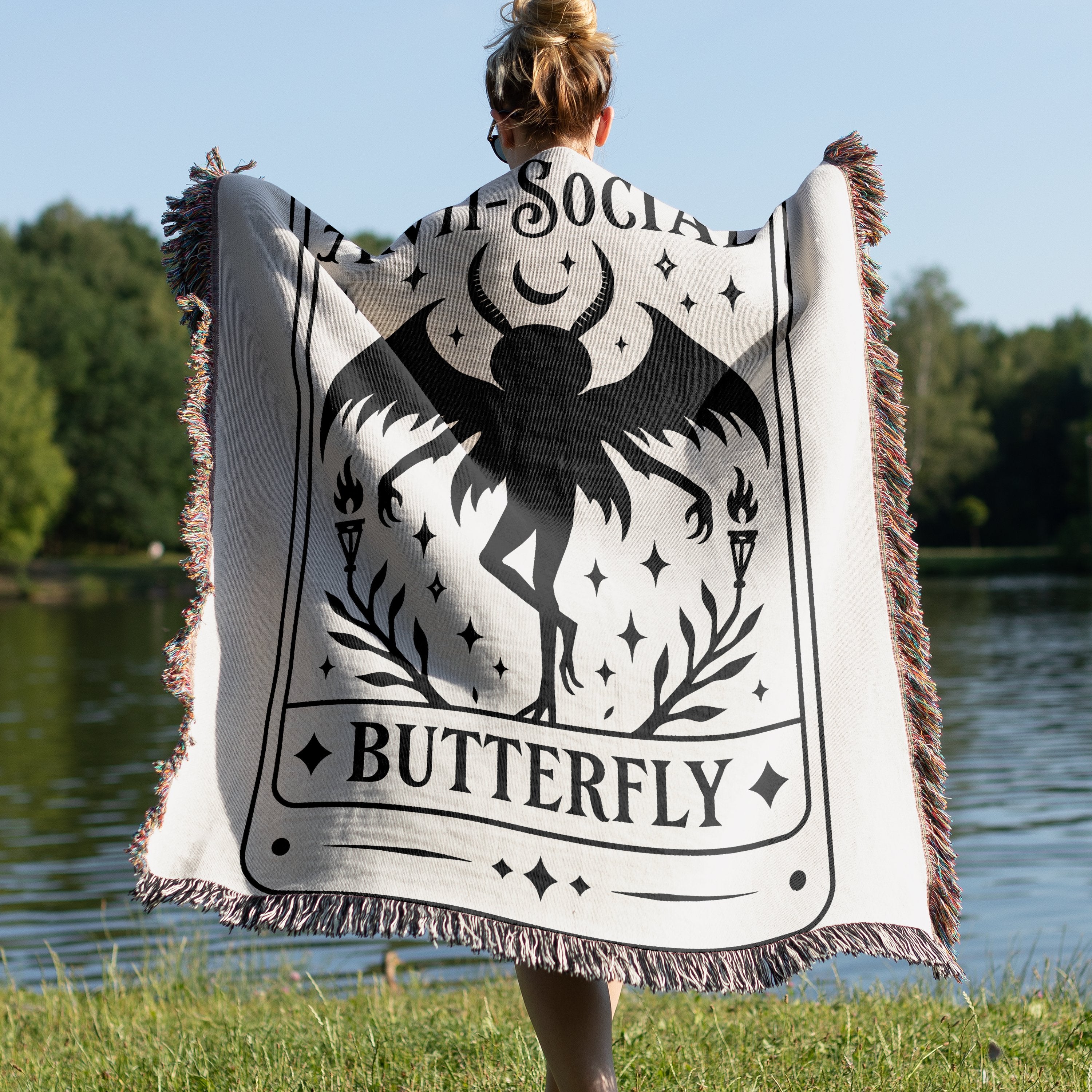 Midnight Social Butterfly Tapestry Blanket product type