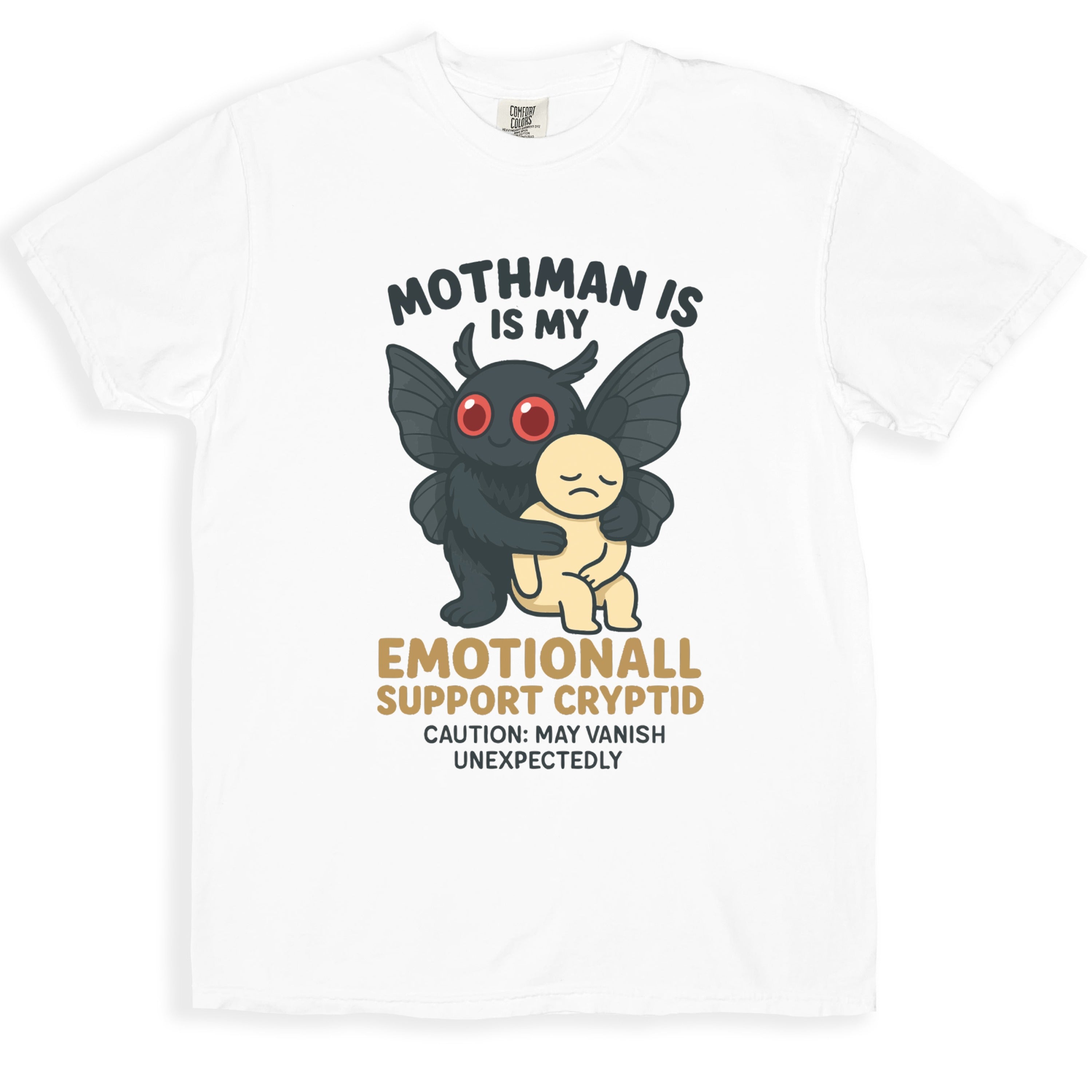 Mothman Emotional Support Cryptid Graphic Tee product