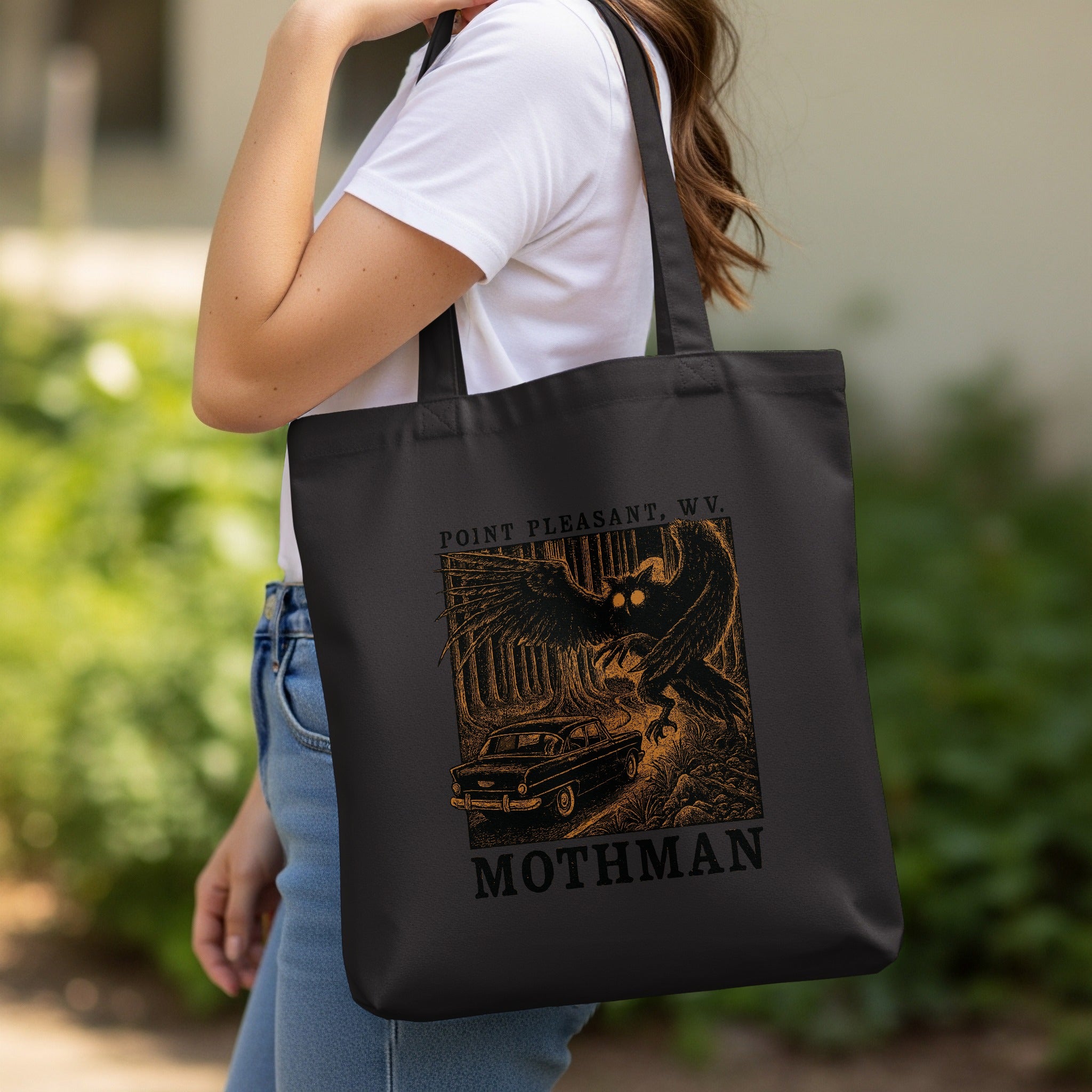 Mothman Point Pleasant WV Graphic Tote Bag product type