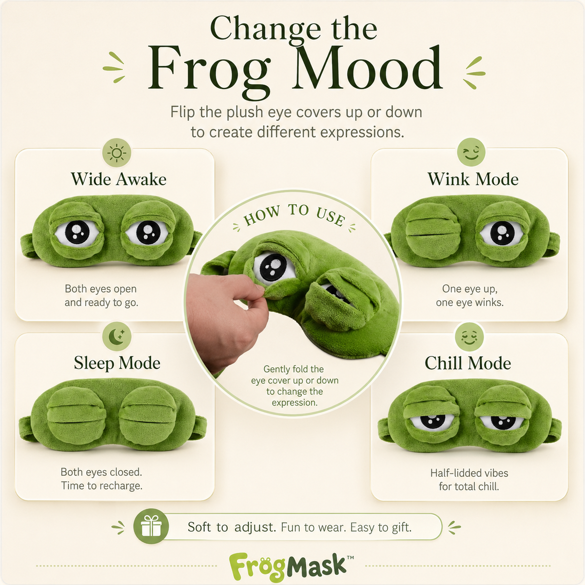 FrogMask™ | Viral Frog Sleep Mask